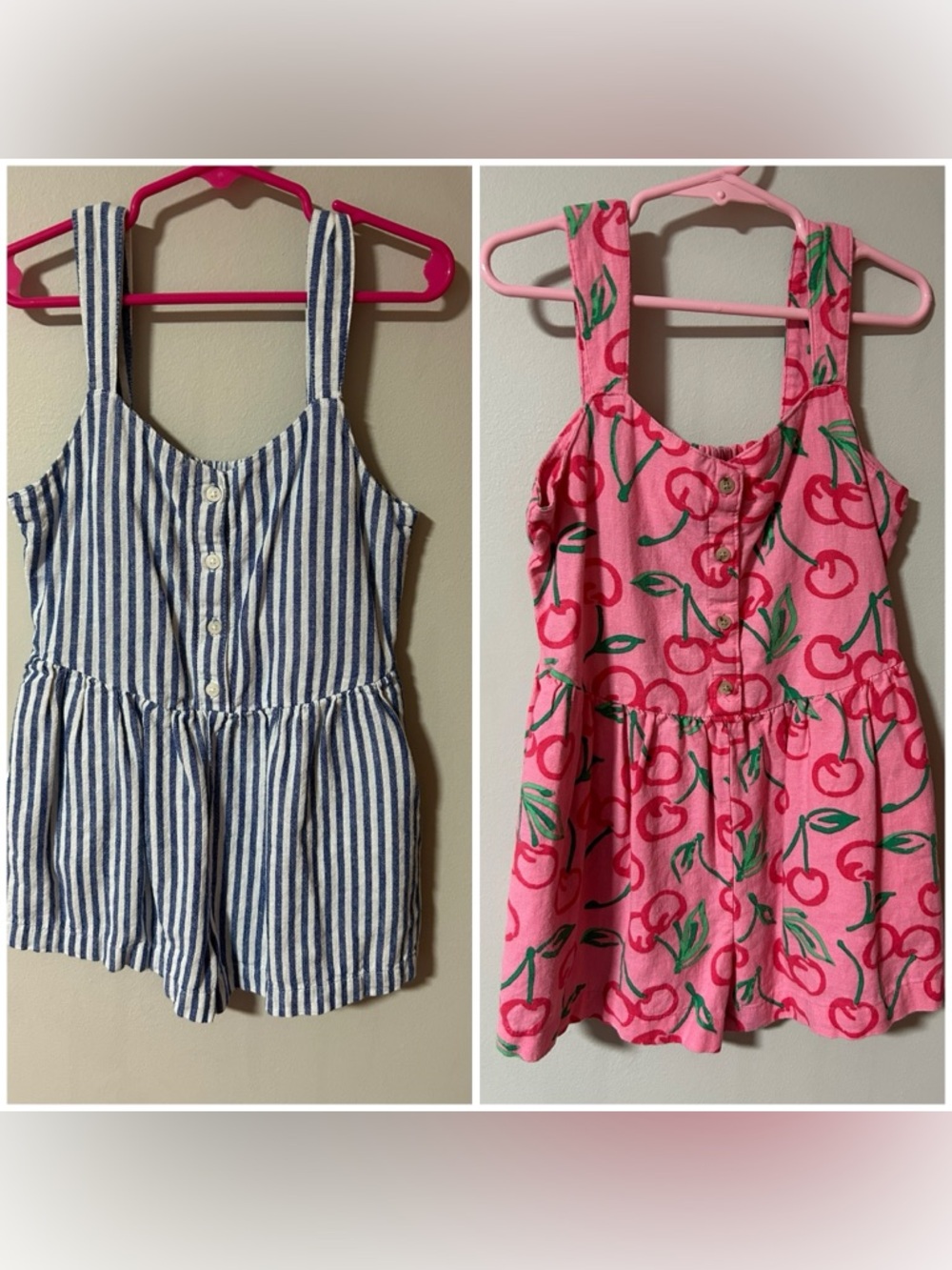 Old Navy printed Sleeveless bottom-front Romper Girls Size M